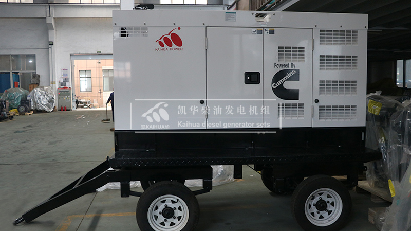 江門(mén)一臺(tái)50kw移動(dòng)靜音發(fā)電機(jī)組成功出廠(chǎng)